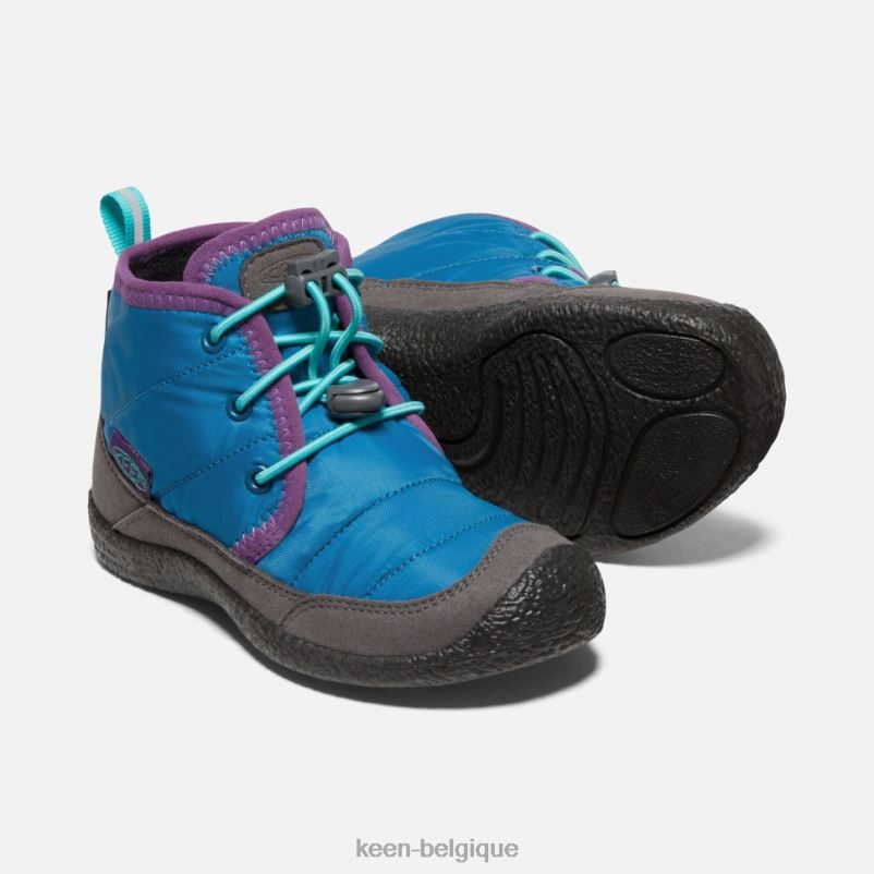 DLLD6560 Keen chukka imperméable Little\'Howser II mykonos bleu-atlantide enfants