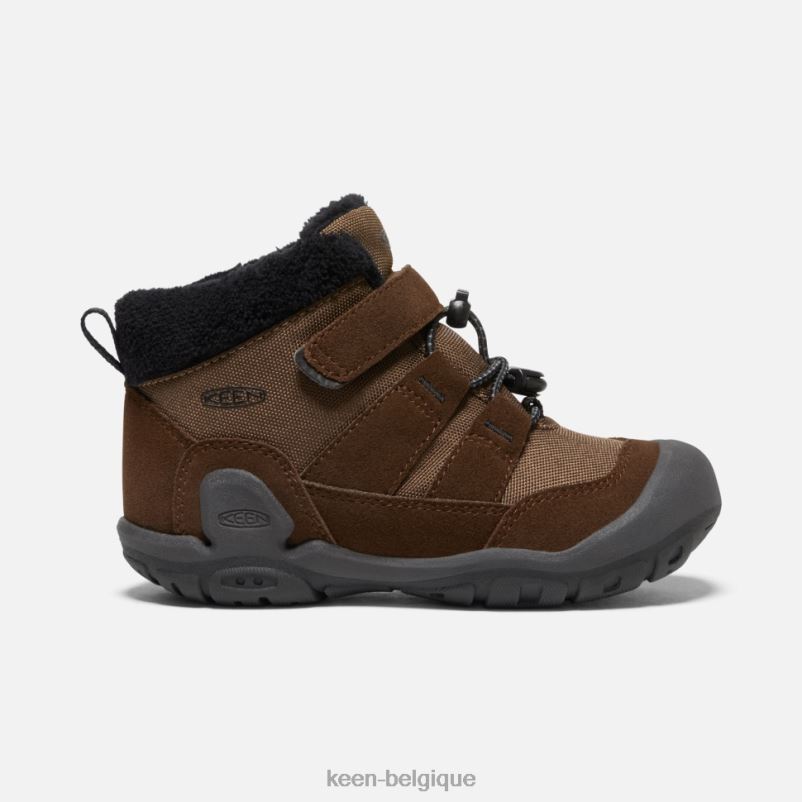 DLLD6573 Keen petit nœud chukka terre foncée-noir enfants