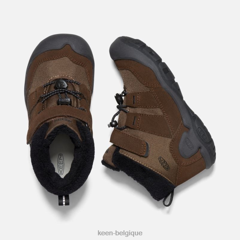 DLLD6573 Keen petit nœud chukka terre foncée-noir enfants