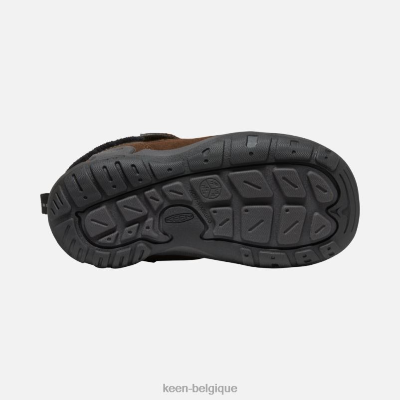 DLLD6573 Keen petit nœud chukka terre foncée-noir enfants