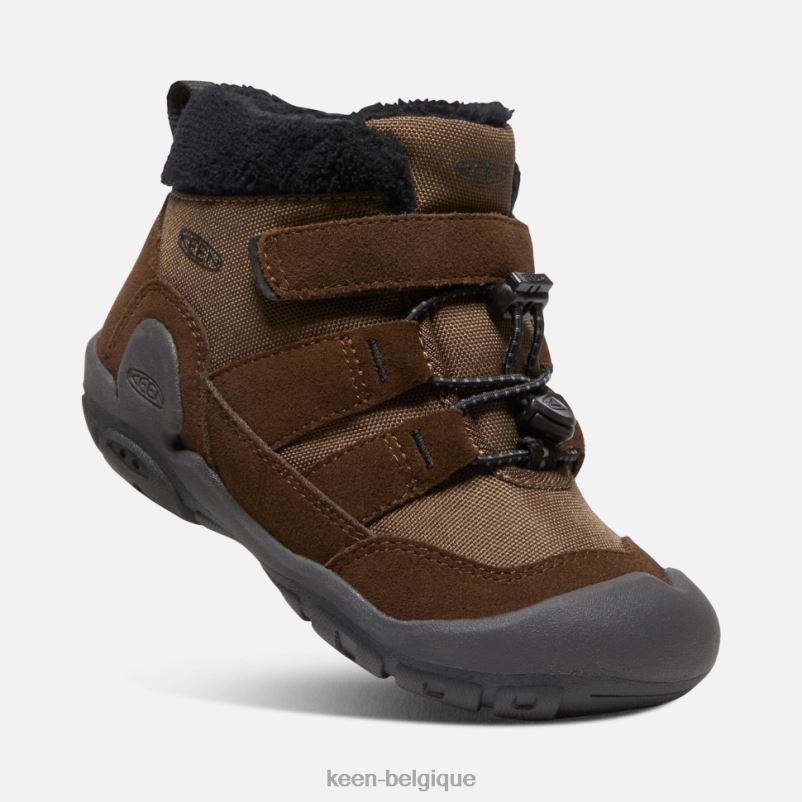 DLLD6573 Keen petit nœud chukka terre foncée-noir enfants