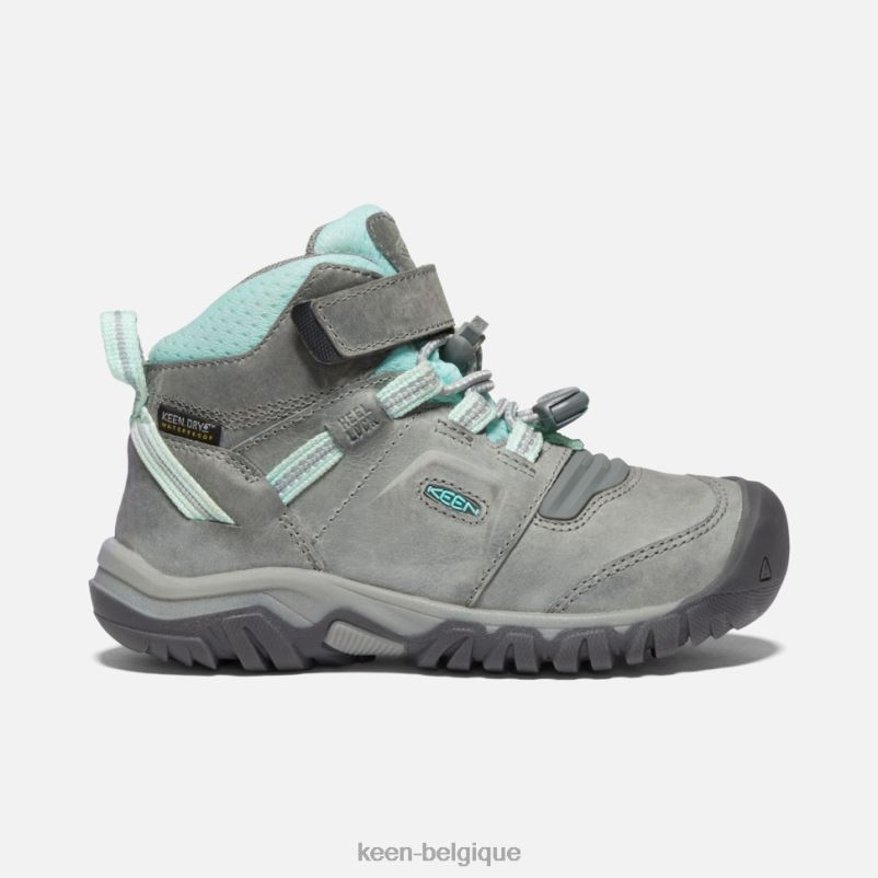 DLLD6598 Keen botte imperméable Little' Ridge Flex teinte gris-bleu enfants