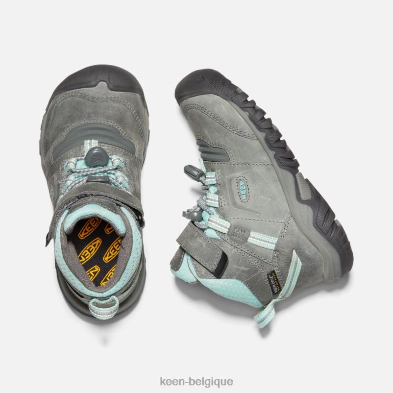 DLLD6598 Keen botte imperméable Little\' Ridge Flex teinte gris-bleu enfants