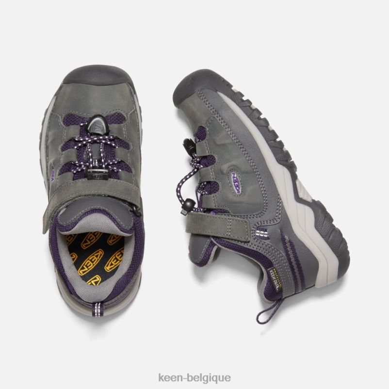 DLLD6603 Keen chaussure imperméable Little\'Targhee aimant-tillandsia violet enfants