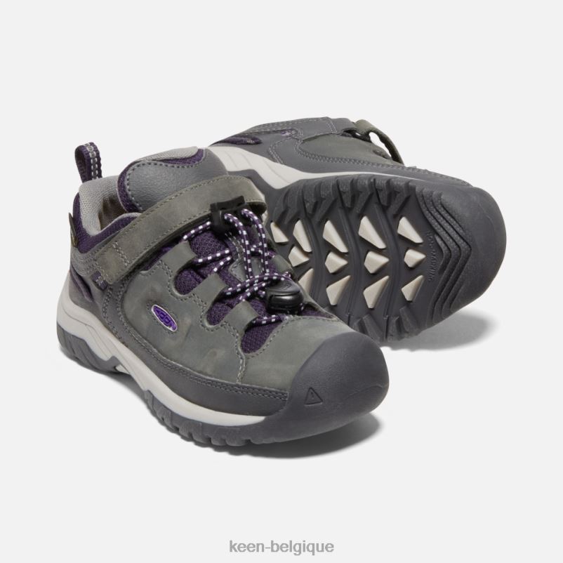 DLLD6603 Keen chaussure imperméable Little\'Targhee aimant-tillandsia violet enfants