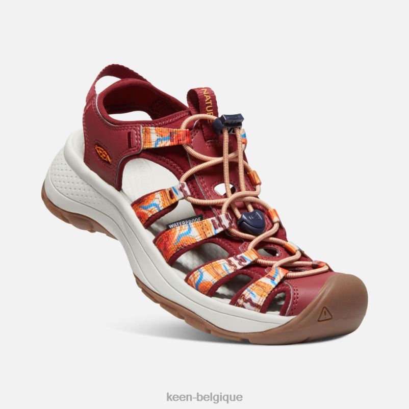 DLLD6406 Keen astoria west x extérieur afro orange vague-rouge femmes