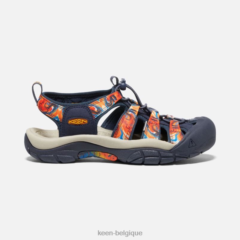 DLLD6407 Keen newport x extérieur afro orange-marine groovy femmes