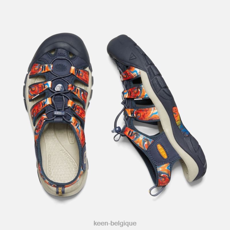 DLLD6407 Keen newport x extérieur afro orange-marine groovy femmes