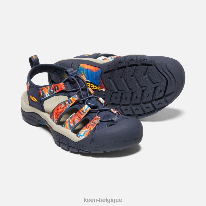 DLLD6407 Keen newport x extérieur afro orange-marine groovy femmes