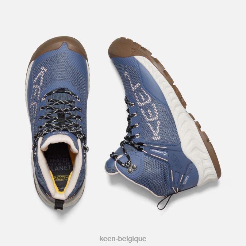 DLLD6168 Keen botte imperméable nxis evo gris indigo-port vintage femmes