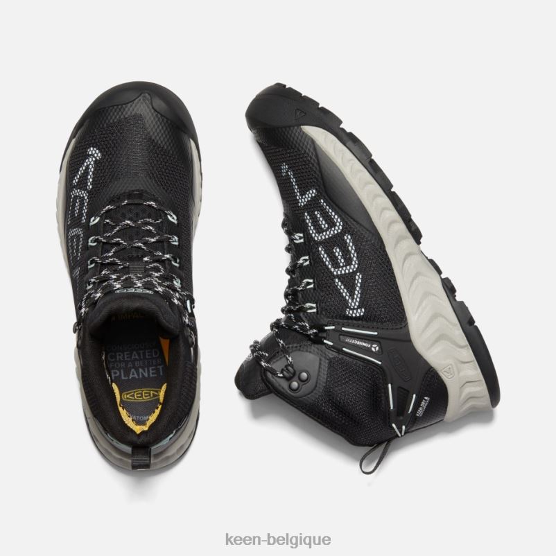 DLLD6170 Keen nxis evo nouvelle botte imperméable verre noir-bleu femmes