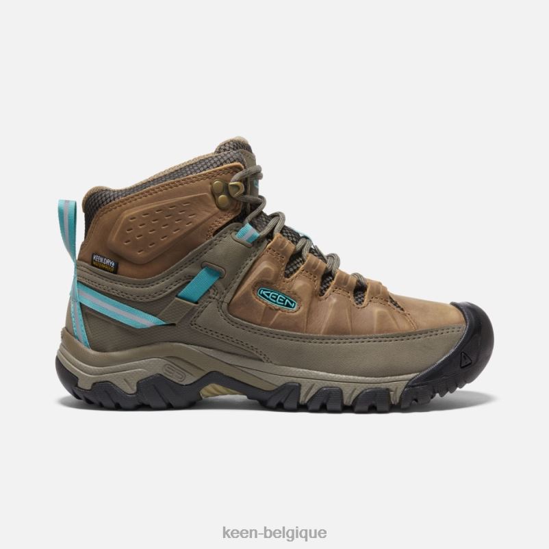 DLLD6173 Keen bottes de randonnée imperméables targhee iii porcelaine de coco grillée femmes