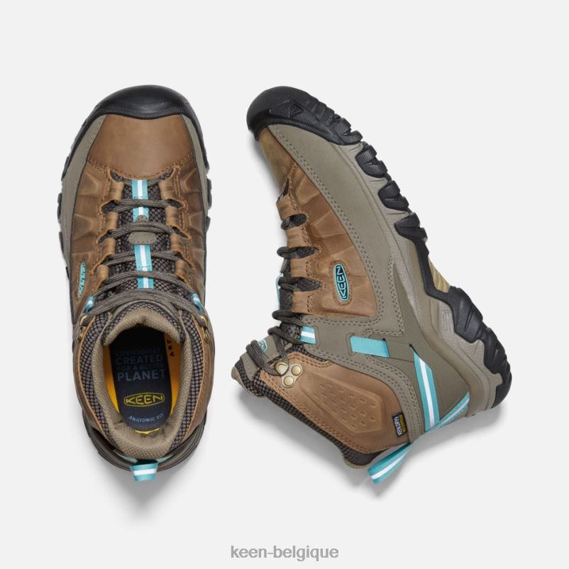 DLLD6173 Keen bottes de randonnée imperméables targhee iii porcelaine de coco grillée femmes