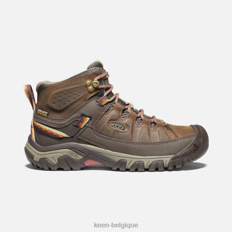 DLLD6176 Keen bottes de randonnée imperméables targhee iii sandow-séquoia femmes