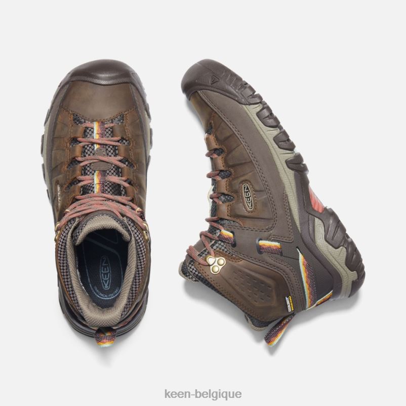 DLLD6176 Keen bottes de randonnée imperméables targhee iii sandow-séquoia femmes