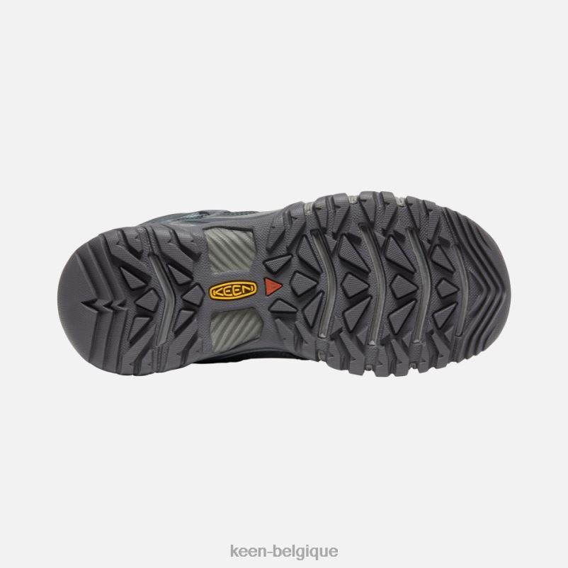 DLLD6177 Keen bottes de randonnée imperméables Ridge Flex gris acier-porcelaine femmes