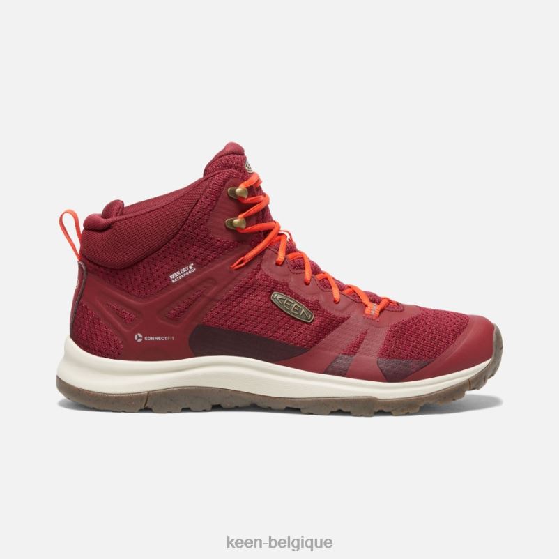 DLLD6180 Keen bottes de randonnée imperméables terradora ii confiture de rhubarbe femmes