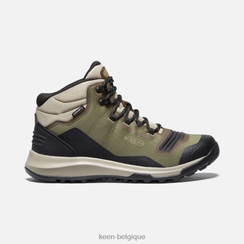 DLLD6188 Keen bottes de randonnée imperméables tempo flex capulet olive-colophane femmes