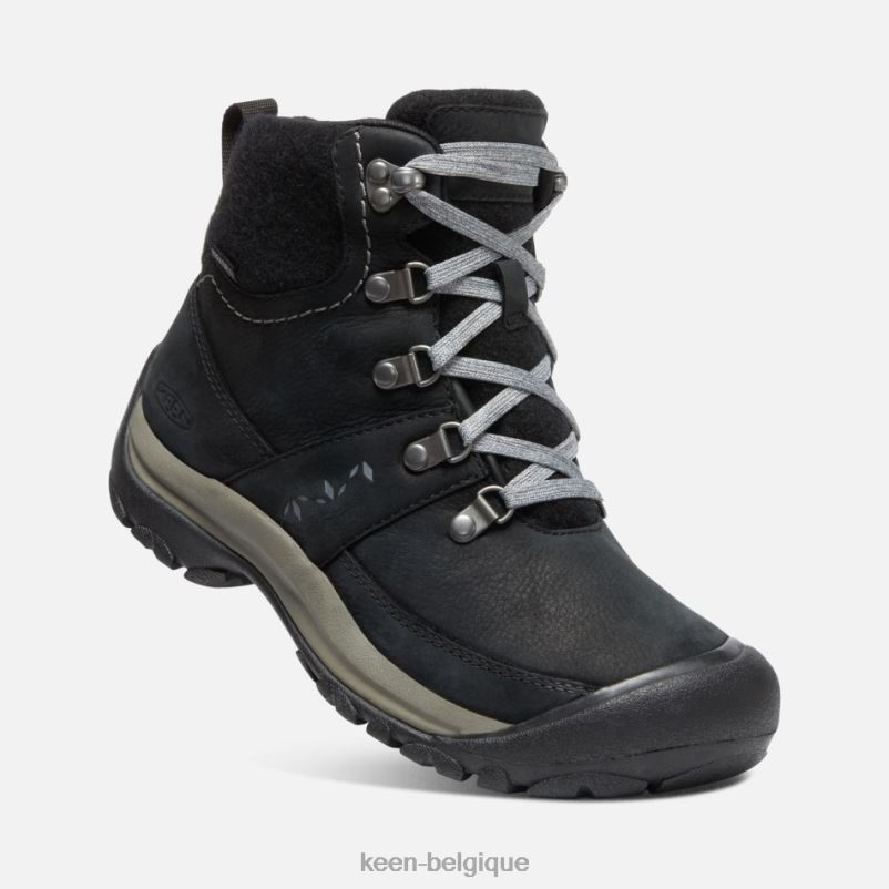 DLLD6191 Keen botte imperméable d\'hiver kaci iii noir-gris acier femmes