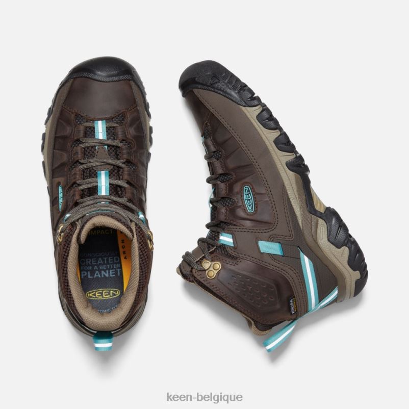 DLLD6329 Keen targhee iii imperméable mi grain de café-porcelaine femmes