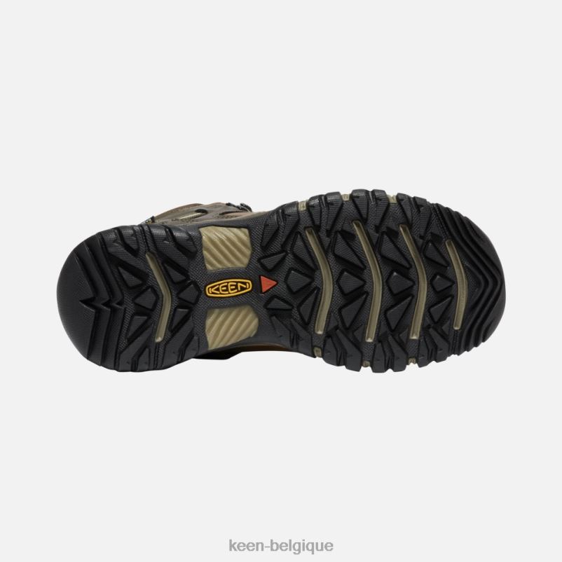 DLLD6337 Keen botte imperméable Ridge Flex crème-safari femmes