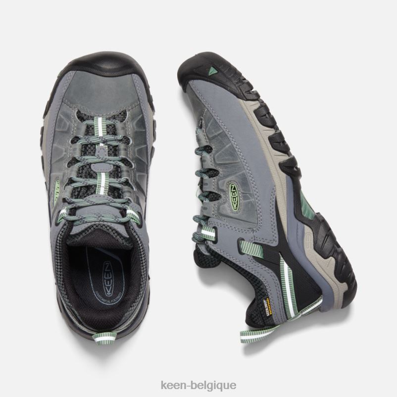 DLLD6153 Keen chaussures de randonnée imperméables targhee iii gradin-vert canard femmes