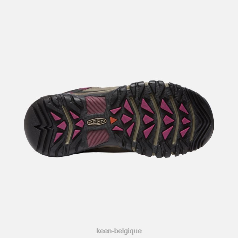 DLLD6154 Keen chaussures de randonnée imperméables targhee iii baie de Boysen blanche femmes