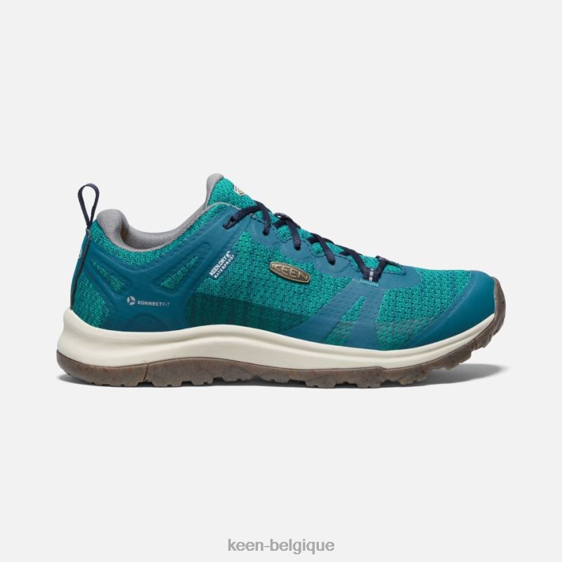 DLLD6155 Keen baskets de randonnée imperméables terradora ii nuits bleu corail-bleu femmes
