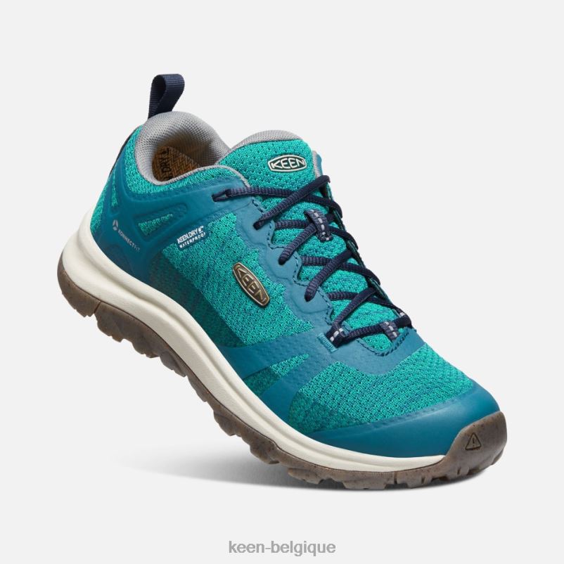 DLLD6155 Keen baskets de randonnée imperméables terradora ii nuits bleu corail-bleu femmes