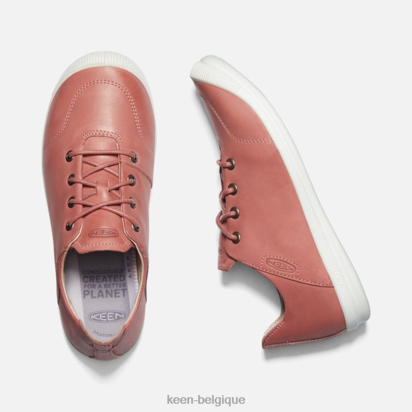 DLLD6164 Keen baskets décontractées lorelai ii brique poussière-étoile blanche femmes