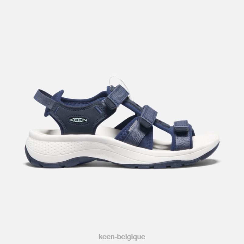 DLLD633 Keen sandales astoria west à bout ouvert nuits bleues-iris noir femmes