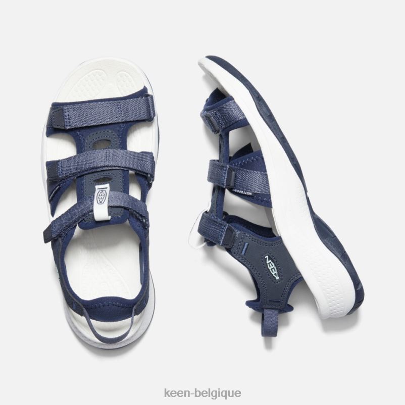 DLLD633 Keen sandales astoria west à bout ouvert nuits bleues-iris noir femmes