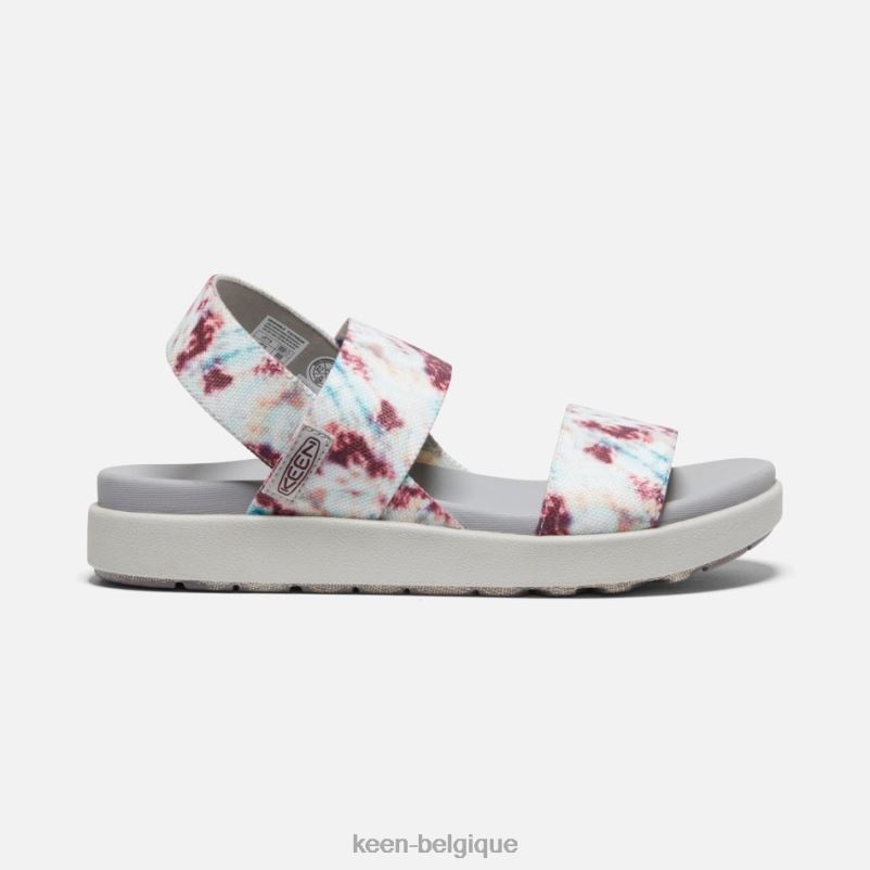 DLLD646 Keen elle - sandales décontractées à bride arrière teinture andorre femmes
