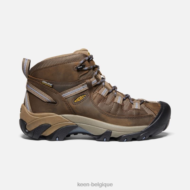 DLLD6364 Keen targhee ii imperméable mi ardoise pierre à silex noir femmes