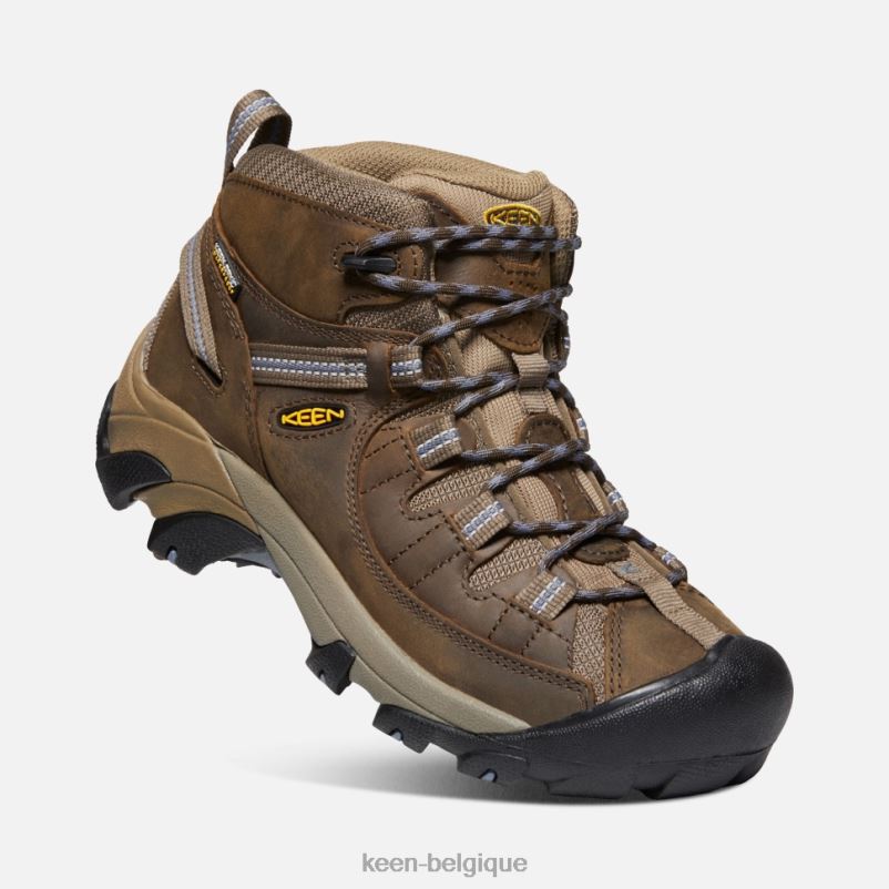 DLLD6364 Keen targhee ii imperméable mi ardoise pierre à silex noir femmes