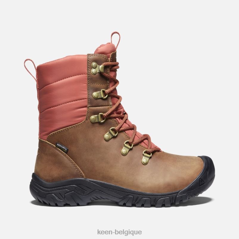 DLLD6371 Keen botte imperméable Greta noix de coco grillée et séquoia femmes