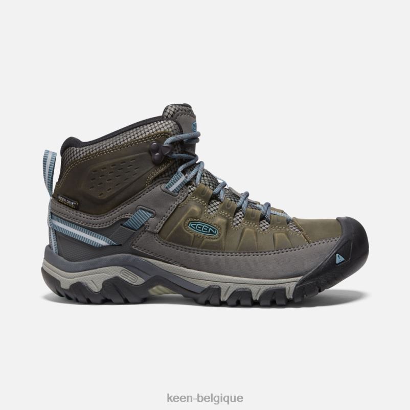 DLLD6316 Keen botte imperméable targhee iii large aimant-bleu atlantique femmes