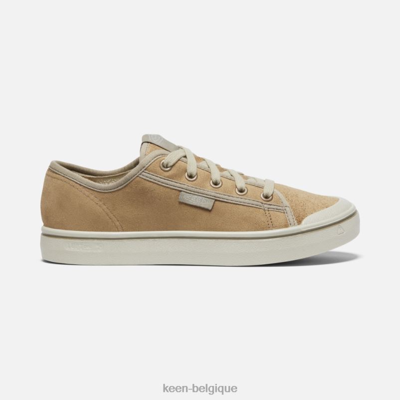 DLLD6328 Keen sneaker en cuir de récolte elsa bouleau beige-argenté femmes