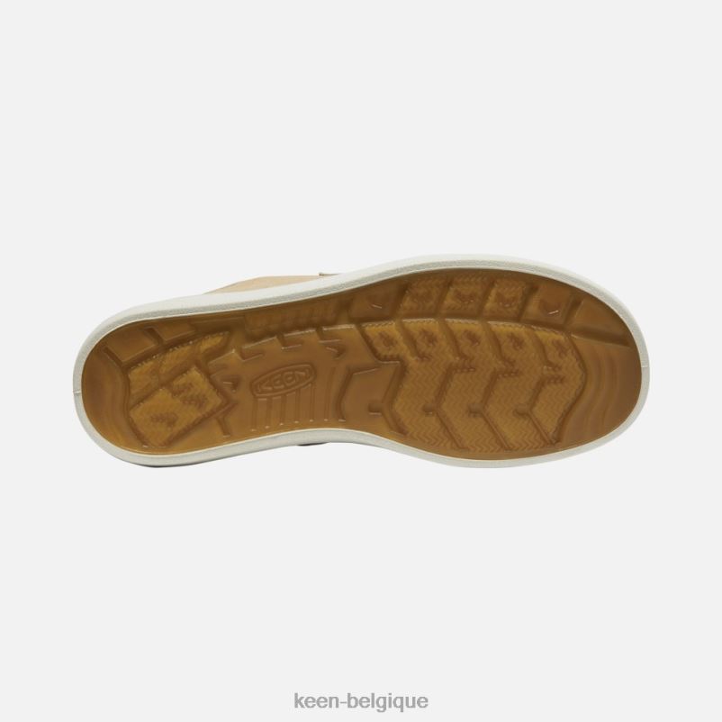 DLLD6328 Keen sneaker en cuir de récolte elsa bouleau beige-argenté femmes