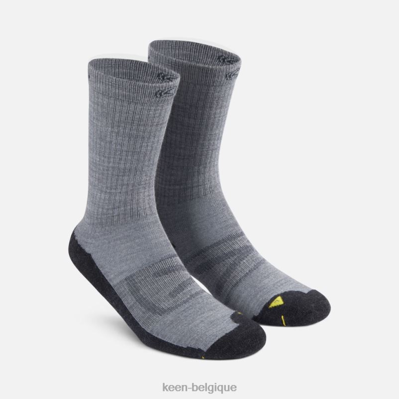 DLLD6428 Keen équipage léger du nord du pays gris Hommes