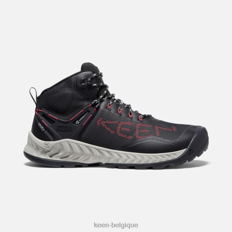 DLLD6203 Keen botte imperméable nxis evo tapis noir-rouge Hommes