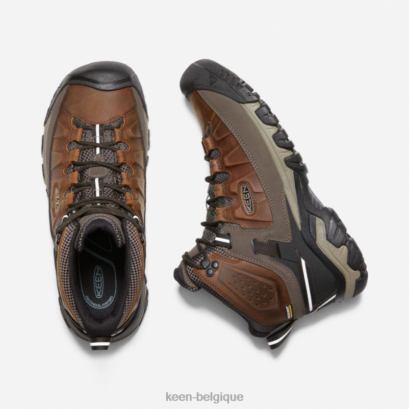 DLLD6264 Keen bottes de randonnée imperméables targhee iii paillis de châtaigniers Hommes