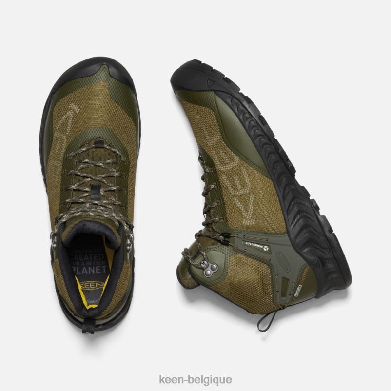DLLD6385 Keen botte imperméable nxis evo forêt nuit-olive foncée Hommes