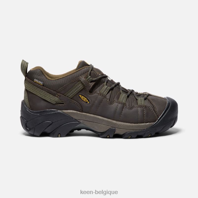 DLLD6253 Keen chaussures de randonnée targhee ii imperméables à coupe large cantine-olive foncée Hommes