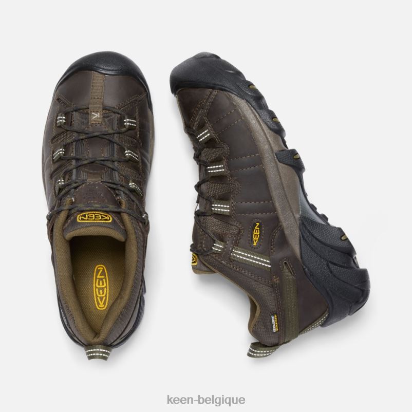 DLLD6253 Keen chaussures de randonnée targhee ii imperméables à coupe large cantine-olive foncée Hommes