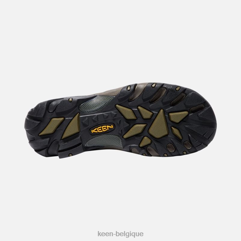 DLLD6253 Keen chaussures de randonnée targhee ii imperméables à coupe large cantine-olive foncée Hommes