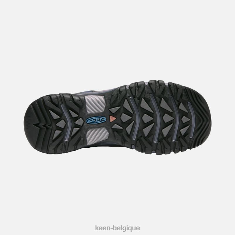 DLLD6259 Keen chaussures de randonnée imperméables targhee iii gris acier-bleu capitaine Hommes