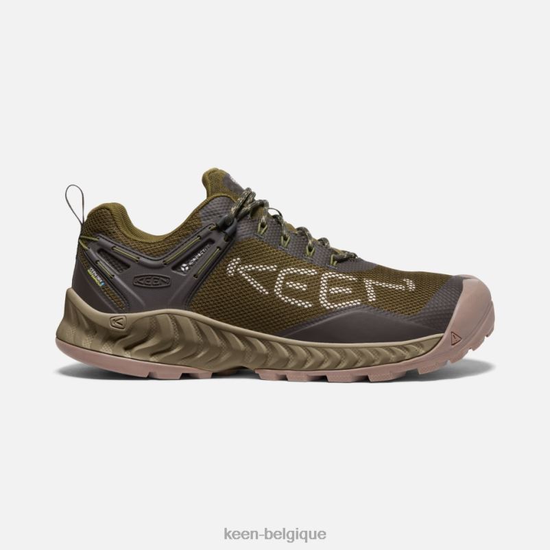 DLLD6391 Keen chaussure imperméable nxis evo olive foncé-olive noire Hommes
