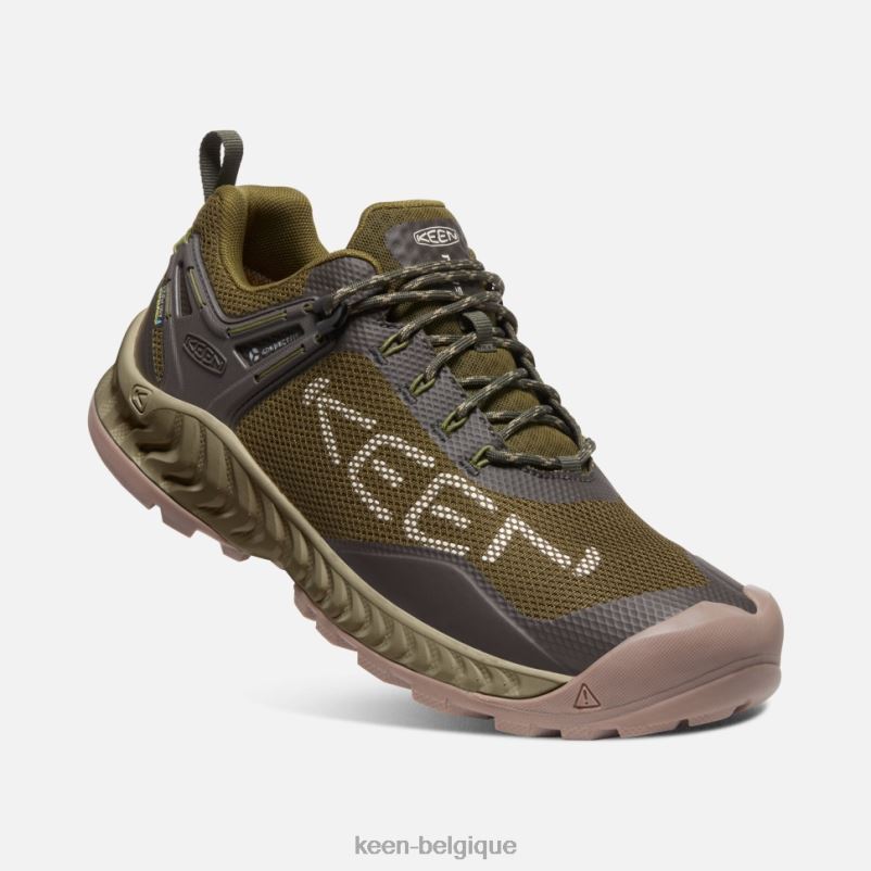 DLLD6391 Keen chaussure imperméable nxis evo olive foncé-olive noire Hommes
