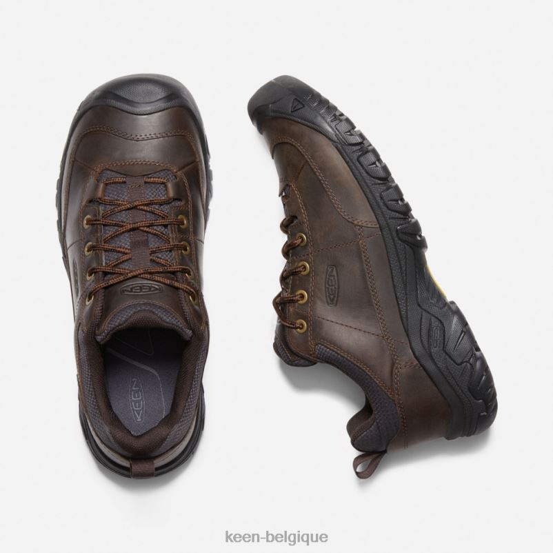 DLLD6516 Keen chaussure targhee iii oxford large paillis de terre sombre Hommes